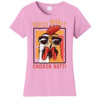 Guess What Chicken Butt! Funny Dadsiblingsfriends Women's T-Shirt