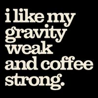 Gravity Weak Coffee Strong Retro Space Coffee Text Design Wool Snapback Cap