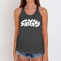 Grefg Wearing CorazóN Saiyans V.2 Women's Knotted Racerback Tank