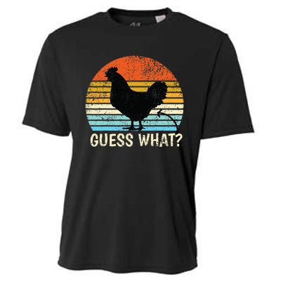 Guess What Chicken Butt! Farm Joke Funny Cooling Performance Crew T-Shirt