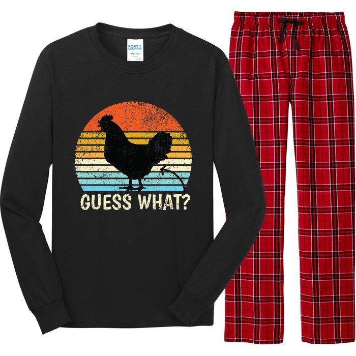 Guess What Chicken Butt! Farm Joke Funny Long Sleeve Pajama Set