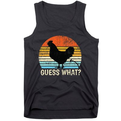 Guess What Chicken Butt! Farm Joke Funny Tank Top