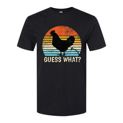 Guess What Chicken Butt! Farm Joke Funny Softstyle CVC T-Shirt