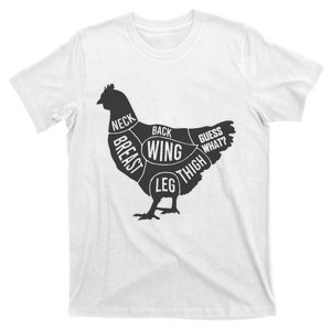 Guess What Chicken Butt Guess Why Chicken Thigh Who Poo T-Shirt