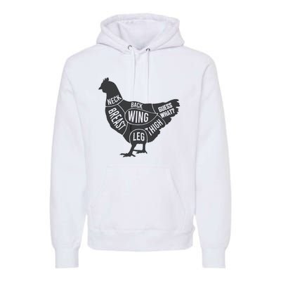 Guess What Chicken Butt Guess Why Chicken Thigh Who Poo Premium Hoodie