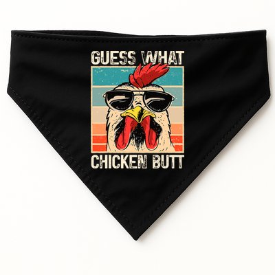 Guess What Chicken Butt Funny Chicken Meme USA-Made Doggie Bandana