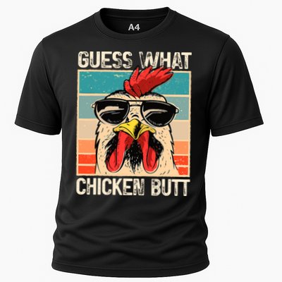 Guess What Chicken Butt Funny Chicken Meme Performance Shirt