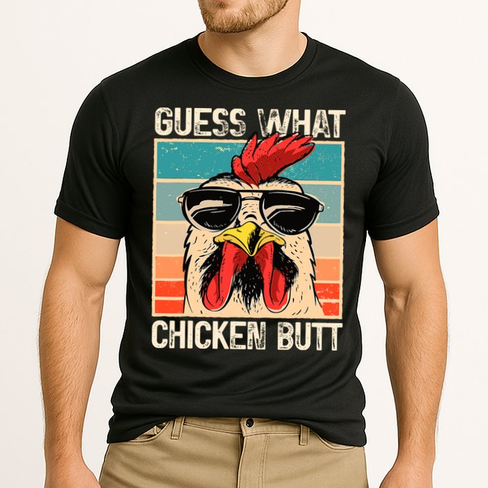 Guess What Chicken Butt Funny Chicken Meme Performance Shirt