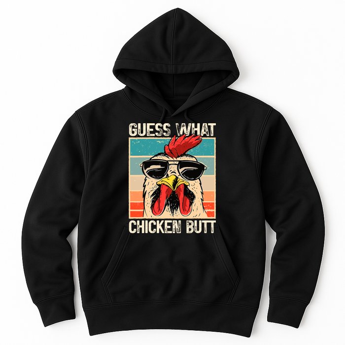 Guess What Chicken Butt Funny Chicken Meme Hoodie