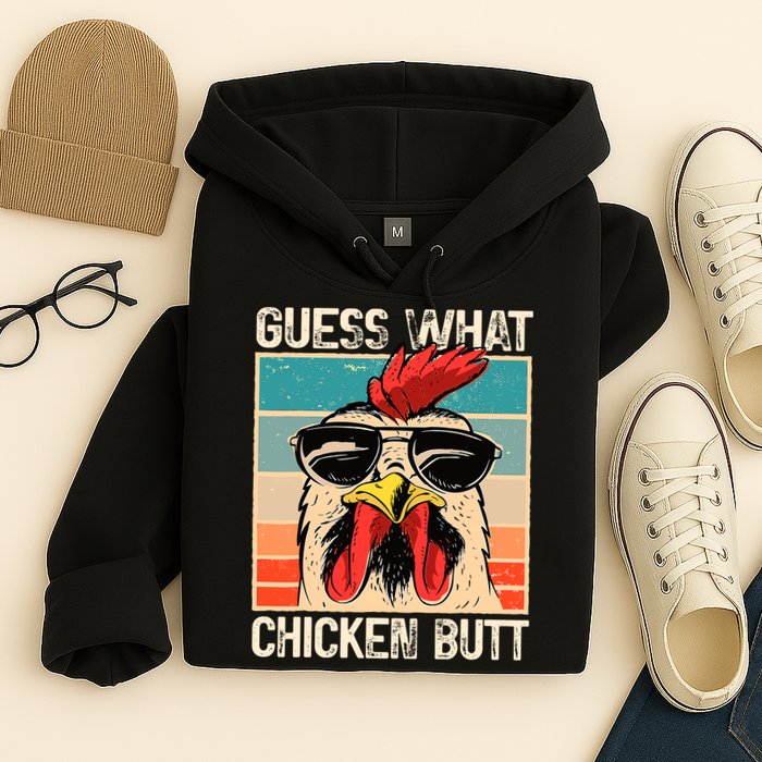 Guess What Chicken Butt Funny Chicken Meme Hoodie