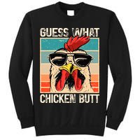 Guess What Chicken Butt Funny Chicken Meme Sweatshirt