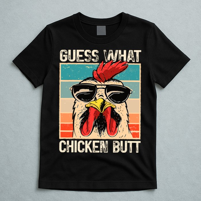 Guess What Chicken Butt Funny Chicken Meme T-Shirt