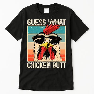 Guess What Chicken Butt Funny Chicken Meme Tall T-Shirt