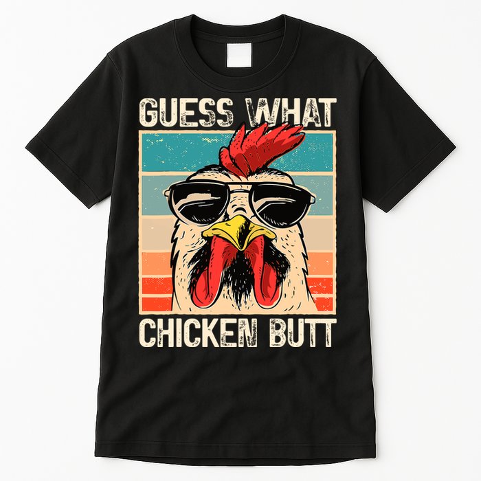 Guess What Chicken Butt Funny Chicken Meme Tall T-Shirt
