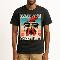 Guess What Chicken Butt Funny Chicken Meme Tall T-Shirt