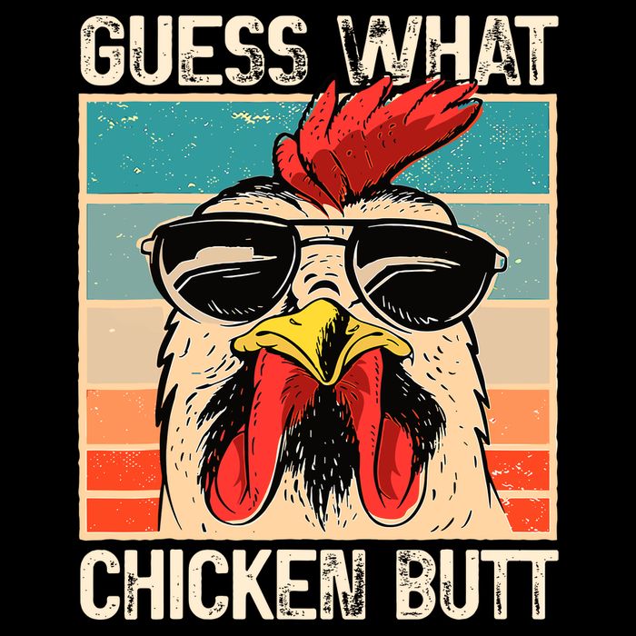 Guess What Chicken Butt Funny Chicken Meme Impact Tech Backpack