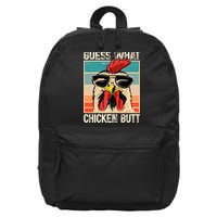 Guess What Chicken Butt Funny Chicken Meme 16 in Basic Backpack