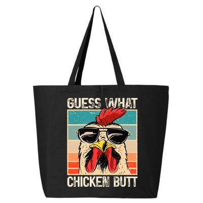Guess What Chicken Butt Funny Chicken Meme 25L Jumbo Tote