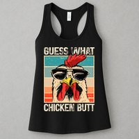 Guess What Chicken Butt Funny Chicken Meme Womens Tank Top