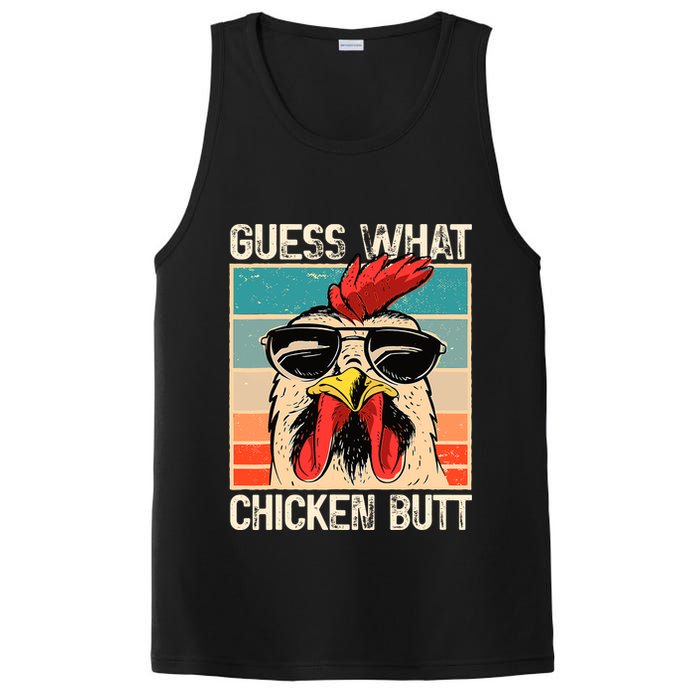 Guess What Chicken Butt Funny Chicken Meme PosiCharge Competitor Tank
