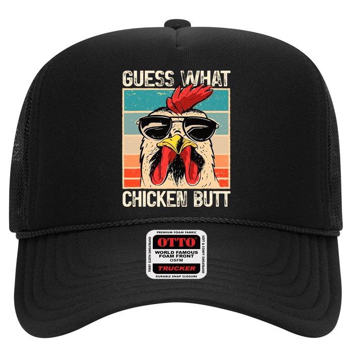 Guess What Chicken Butt Funny Chicken Meme Trucker Hat