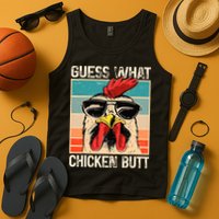 Guess What Chicken Butt Funny Chicken Meme Tank Top