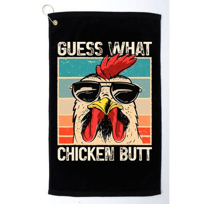 Guess What Chicken Butt Funny Chicken Meme Golf Towel