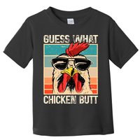 Guess What Chicken Butt Funny Chicken Meme Toddler T-Shirt