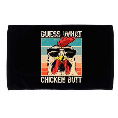 Guess What Chicken Butt Funny Chicken Meme Microfiber Hand Towel