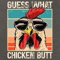 Guess What Chicken Butt Funny Chicken Meme Cotton Canvas Backpack