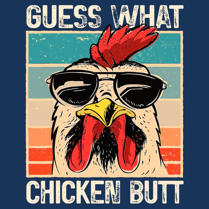 Guess What Chicken Butt Funny Chicken Meme Infant Baby Jersey Bodysuit