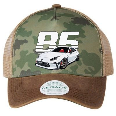 Gr86 White Car Legacy Tie Dye Trucker Hat