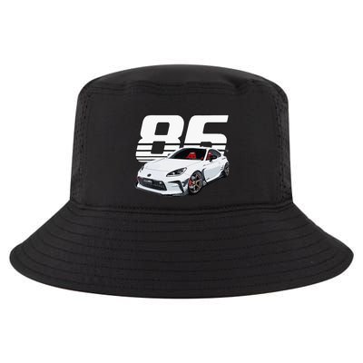 Gr86 White Car Cool Comfort Performance Bucket Hat