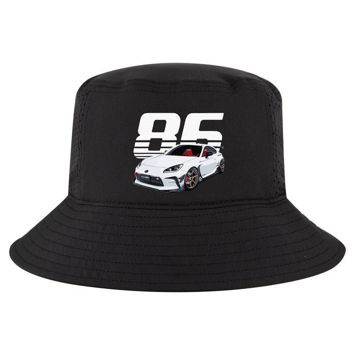 Gr86 White Car Cool Comfort Performance Bucket Hat