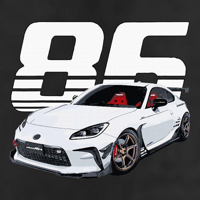 Gr86 White Car Cool Comfort Performance Bucket Hat