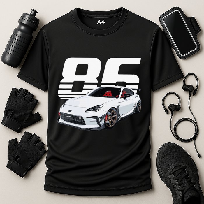 Gr86 White Car Performance Shirt