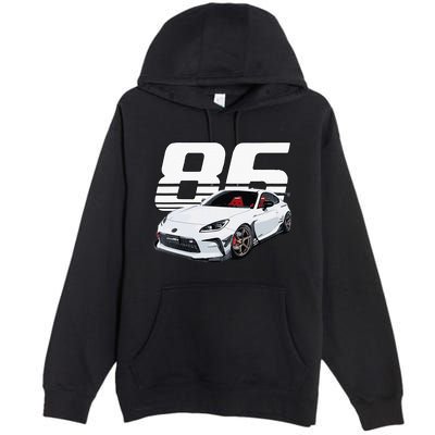 Gr86 White Car Premium Pullover Hoodie