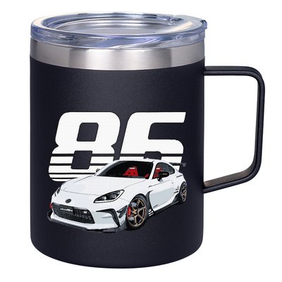Gr86 White Car 12oz Stainless Steel Coffee Mug