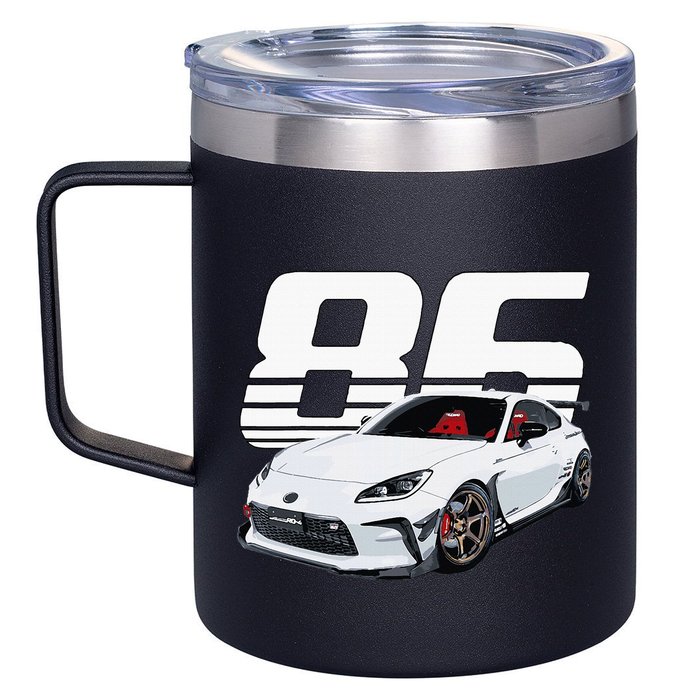 Gr86 White Car 12oz Stainless Steel Coffee Mug