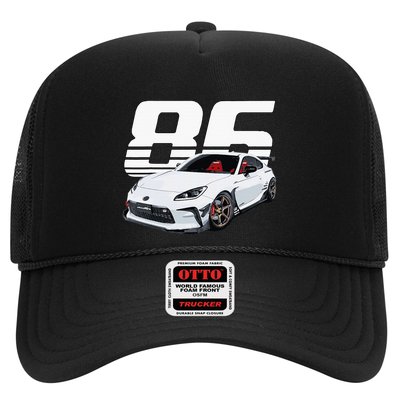 Gr86 White Car Trucker Hat