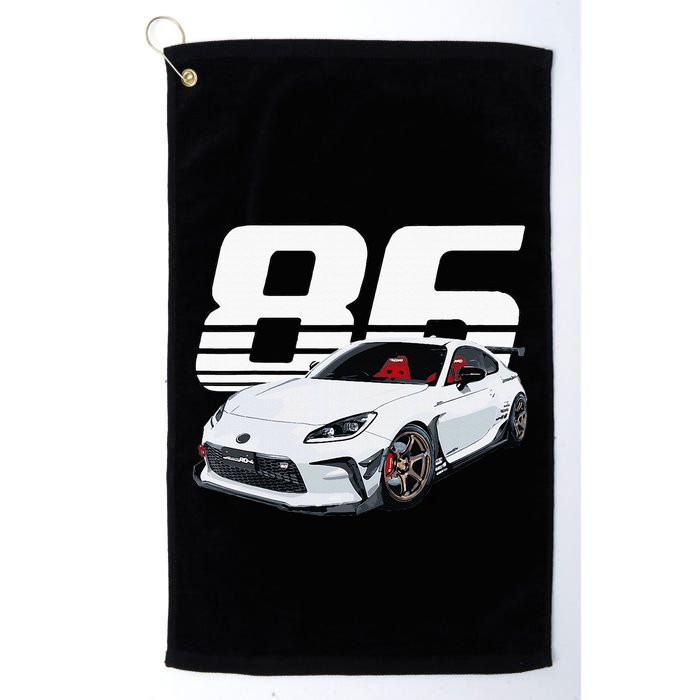 Gr86 White Car Golf Towel