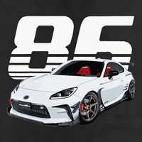 Gr86 White Car Golf Towel