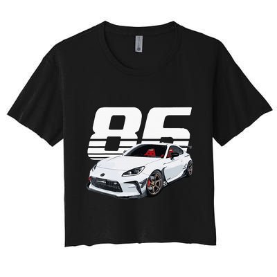 Gr86 White Car Crop Top