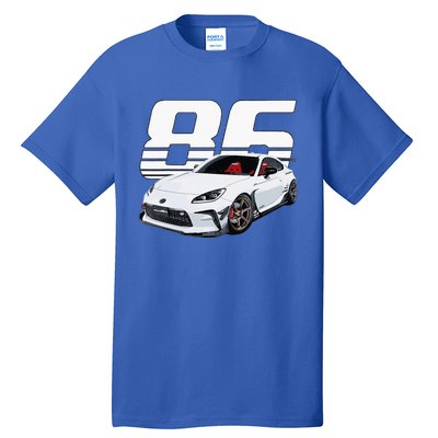 Gr86 White Car Tall T-Shirt