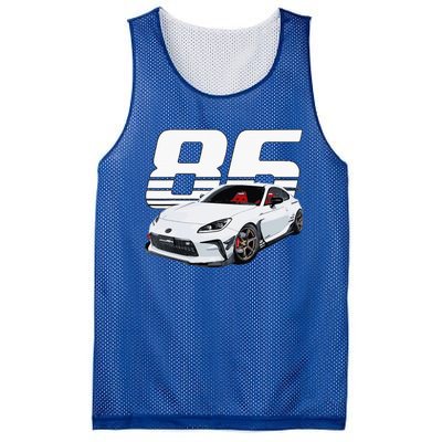 Gr86 White Car Mesh Reversible Basketball Jersey Tank