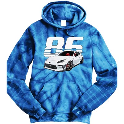 Gr86 White Car Tie Dye Hoodie