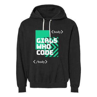 Girl Who Code Garment-Dyed Fleece Hoodie