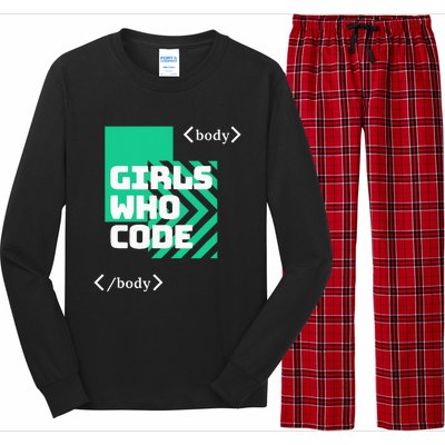 Girl Who Code Long Sleeve Pajama Set