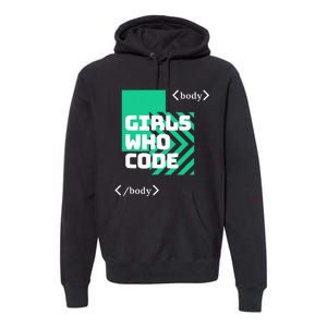 Girl Who Code Premium Hoodie