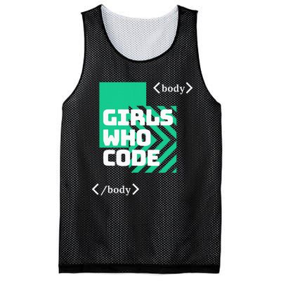 Girl Who Code Mesh Reversible Basketball Jersey Tank